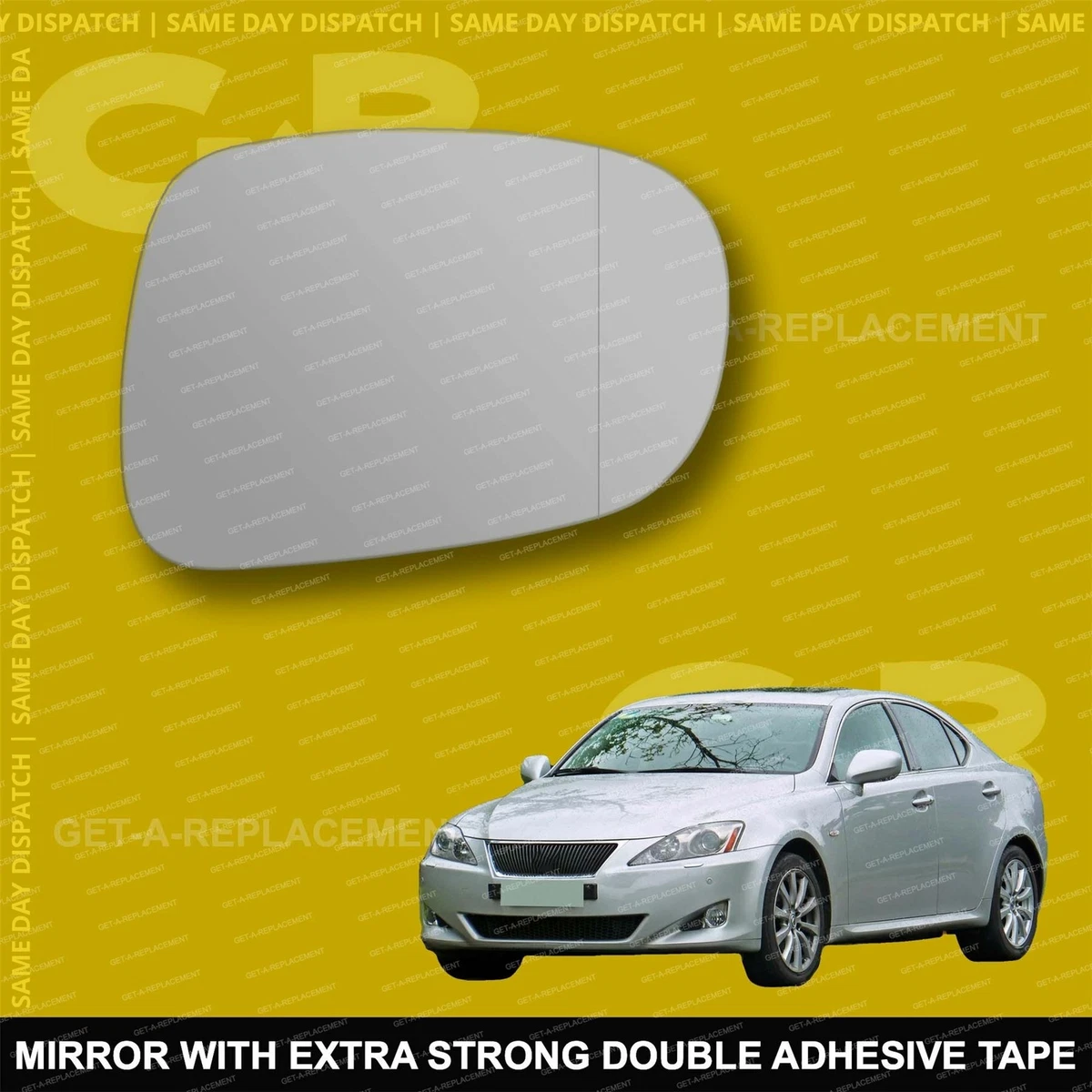 For Lexus IS 220 250 350 wing mirror glass 05 13 Right side with
