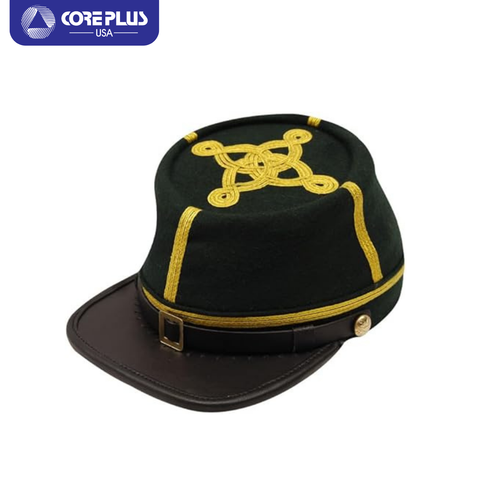 "Men's US Civil War Captain's 2 Braid Kepi - Select Colors" - Picture 20 of 39