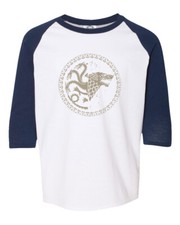 King Of Thrones GOT Stark Targaryen Sigil Youth Quarter Sleeve Raglan T-Shirt