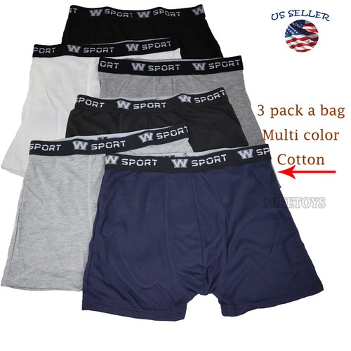 3er Pack Herren Boxershorts Baumwolle Unterwäsche TAGLESS mit Comfort Flex Bund - Bild 1 von 4