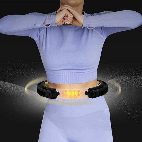 5907695557633 ZESTAW HULA HOP MAGNETYCZNY BLACK/GOLD HHM13 Z LICZNIKIEM HMS + PA - Imagen 10 de 12