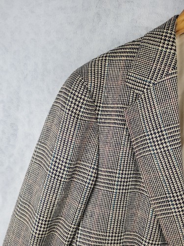 Vintage Polo University Club Blazer Herren Gr. 40R Sport Mantel Anzug Jacke Glen Plaid - Bild 3 von 16