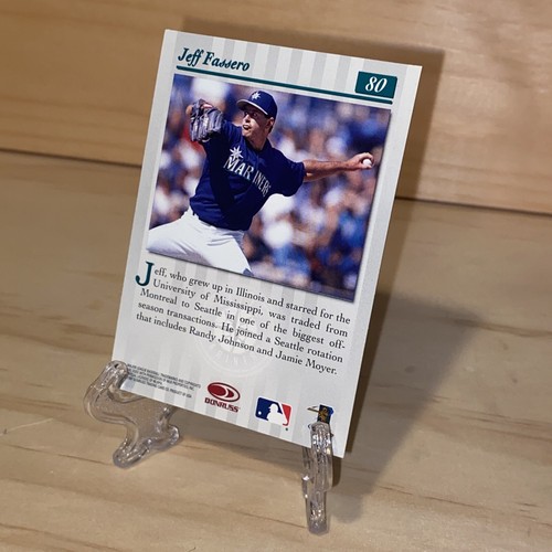 1997 Donruss Studio Gold Press Proof Jeff Fassero #80 Seattle Mariners - Bild 2 von 2