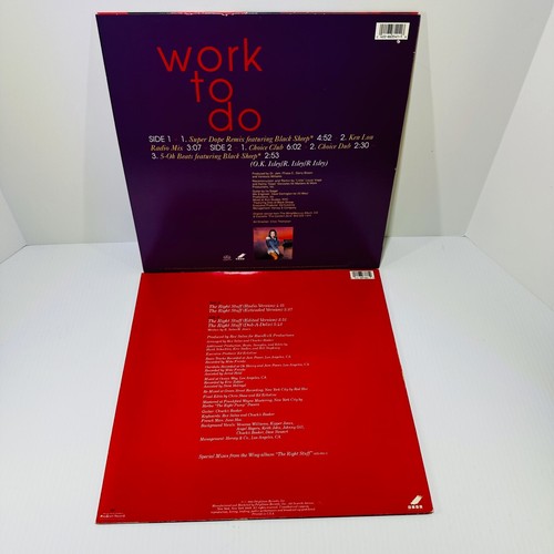 Vanessa Williams Set Of 2 Vinyl 12" Single Record Right Stuff And Work To Do - Picture 12 of 24