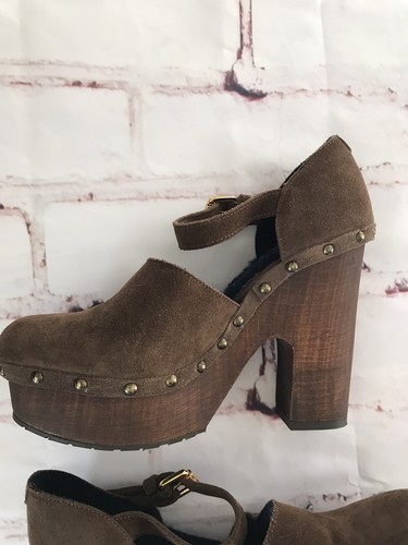 Zoccoli L'autre Chose foderati in shearling scamosciato plateau taglia 36 Made in Italy - Foto 6 di 12
