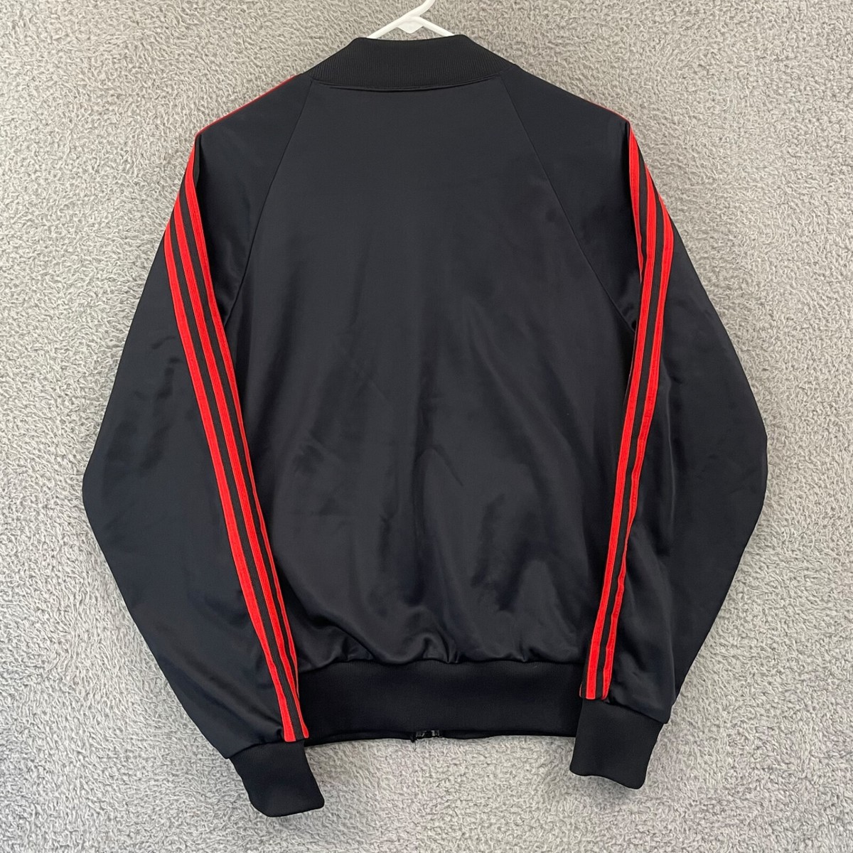 Vintage Bonnie Sportswear Track Jacket Mens L Black Striped