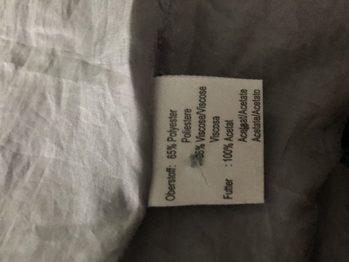 helline Jacket gr.40 Grau gefüttert Polyester Viskose Knöpfe Klassischer Kragen - Bild 10 von 11