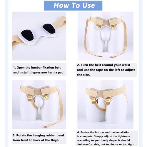 Hernia Support Belt Double Groin Sports Hernia Pain Relief Truss Brace For Men - Picture 11 of 40