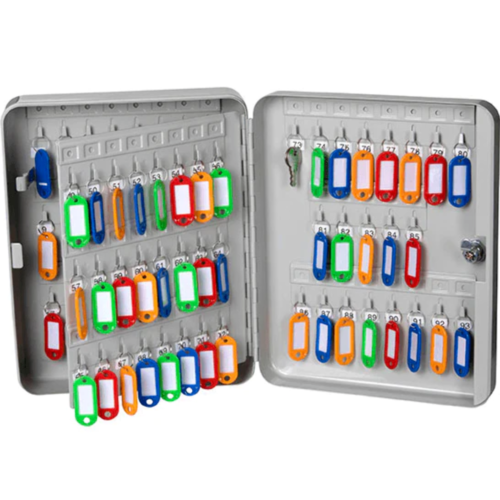 Rexel Key Cabinet Safe 93 Key Hooks. Solid, Lockable & Wall Mountable - Picture 1 of 8