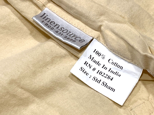 2 Leinen Quelle Patchwork gesteppte Standard Kissenbezüge Blumen Paisley Raffbänder sehr guter Zustand - Bild 15 von 16