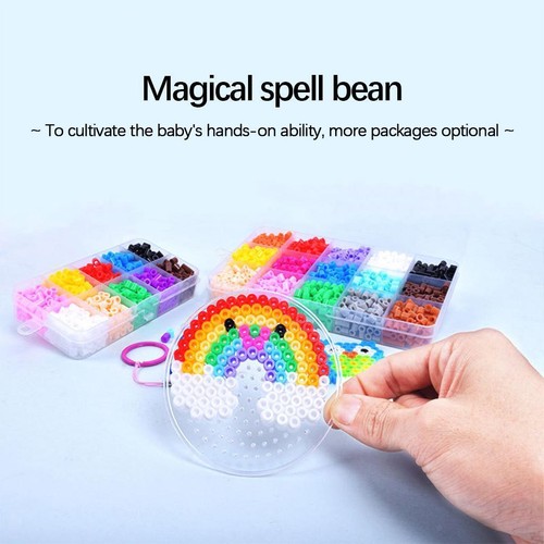 Hama Beads with Pegboards Ironing Paper Colorful Fuse Beads Kit Beading Kit - Picture 22 of 42