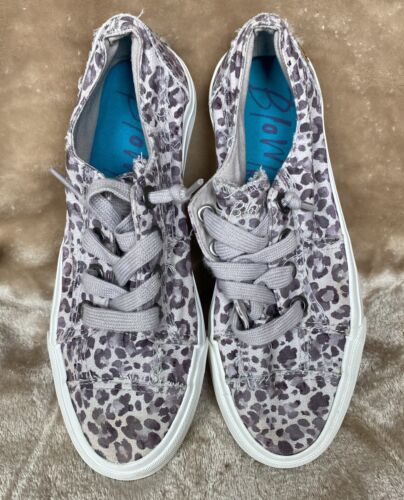 Blowfish Malibu Sneaker Purple Animal Print Size 7