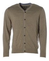 Kitaro Herren Strickjacke Jacke V-Ausschnitt Strickmix Gray Beige Mel M Y1622