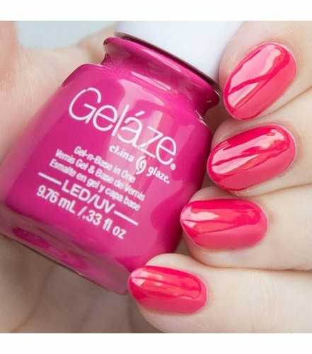 LED UV NAIL GEL POLISH China Glaze Gelaze 0.5oz 14ml Choose your colours AUST - Picture 25 of 35