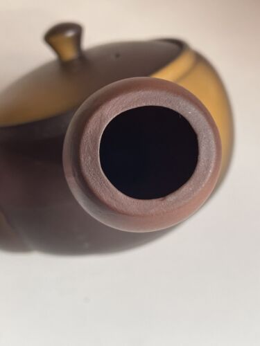 Tetera japonesa Tokoname Kyusu arcilla marrón para diestros. Vintage - Imagen 6 de 9