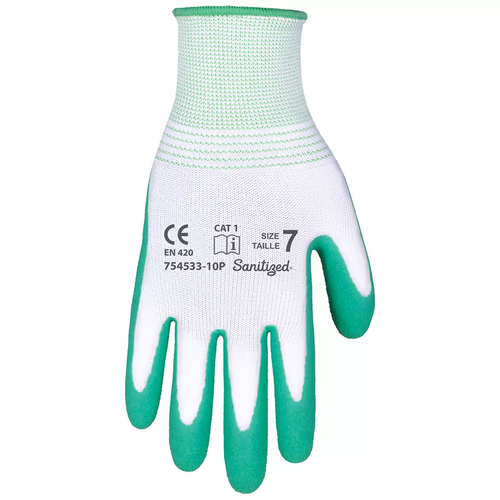 10 Pairs BBH Gardening Garden Gloves Latex Coating Antimicrobial protection AU - Foto 3 di 5