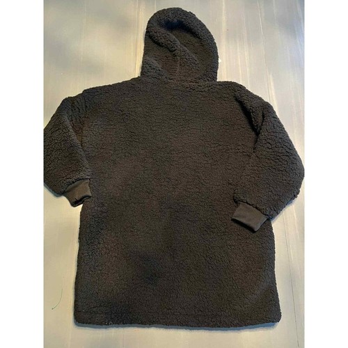 Nwt Gap Teen Sherpa Black Hoodie Size 10 Winter Cozy Lounge - Picture 8 of 8