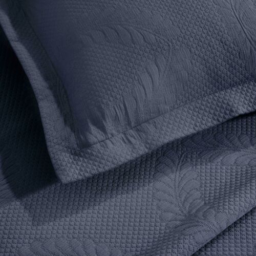 Peploi Cotton Medium Weight Matelasse Bedspread and Sham Set - Picture 22 of 43