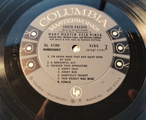 Richard Rodgers & Oscar Hammerstein II South Pacific Vinyl Record OL 4180 - Picture 4 of 4