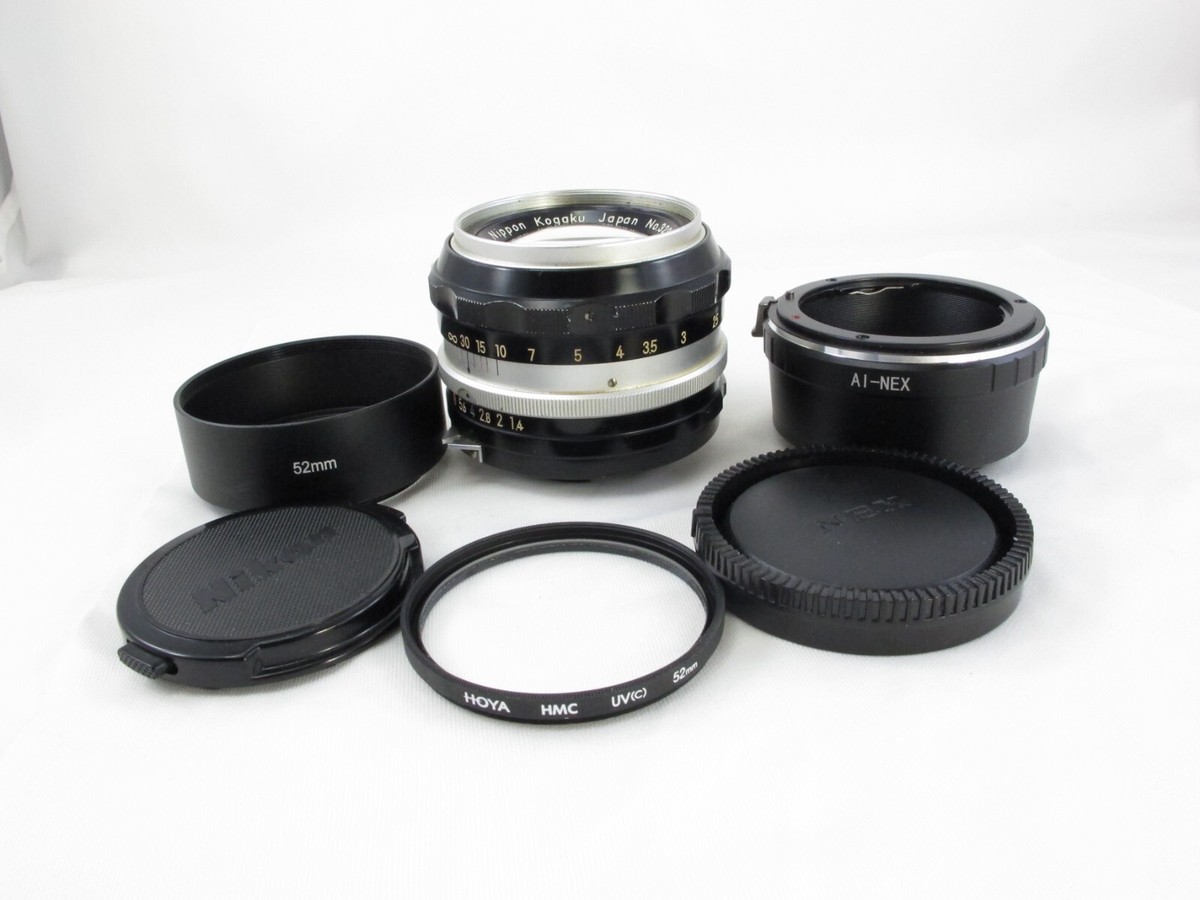 Nikon NIKKOR 50mm f/1.4 + NIK-NEXアダプター Tested Nikon 50mm F 1.4 Nikkor-S lens for SONY NEX e-mount