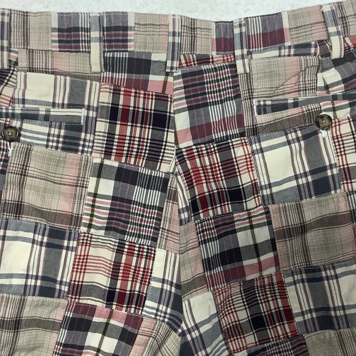 Jos A Bank Patchwork Shorts Men's 40 Measures 39 Colorblocked Plaid Red - Picture 8 of 8