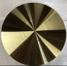 TURNTABLE MAT 300mm X 6mm BRASS  HEAT TREATED  STRESS RELIEVED FLAT    USA    