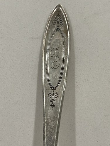 Cucharas de cena Oneida Community ADAM 1917 monograma B plateadas - Imagen 2 de 5
