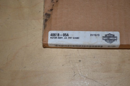 Harley-Davidson FLH Genuine OEM Front Left Rotor w/ ABS 40618-05A - New Open Box - Foto 2 di 9