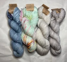 Primrose Yarn Co. Zigzag Sock + Helix + Opal 4-skein Cabled Cardigan Knit Kit 
