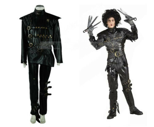 Johnny Depp As Edward Scissorhands Cosplay Costume For Halloween Custom Made !@ Johnny Depp As Edward Scissorhands Cosplay Costume For Halloween Custom Made !@