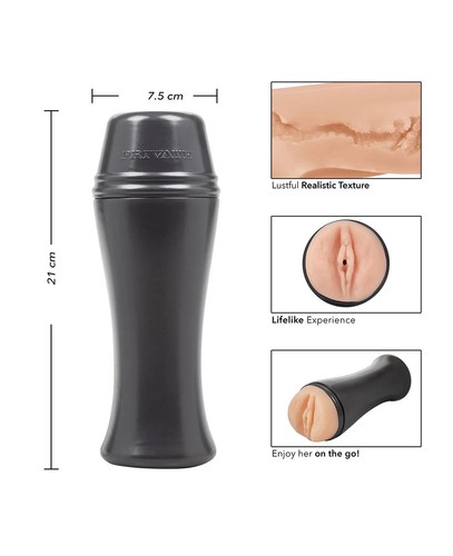 Masturbatore Finta Vagina Artificiale per Uomo Realistica in TPE portatile - Foto 3 di 4