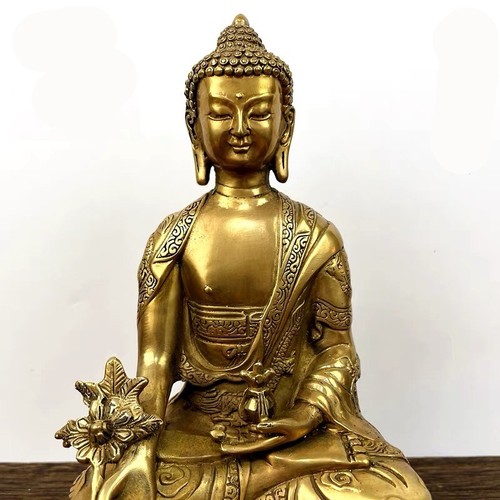 Tibetan Medicine Buddha Amitabha Buddha Shakyamuni Buddha Three Treasures Buddha - Imagen 15 de 16