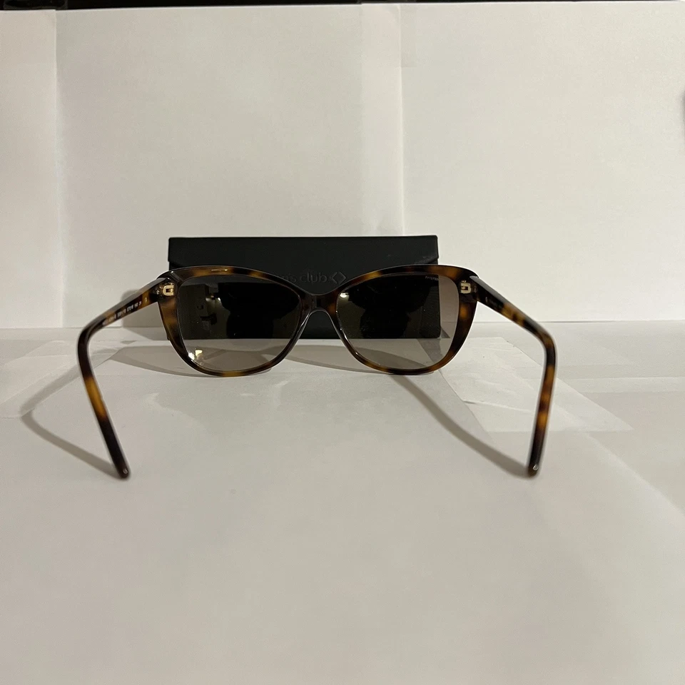 Gafas de sol Versace Mod 4264-B 5061/13 Havana marco de estrás lentes marrones ojo de gato Foto 4 de 4