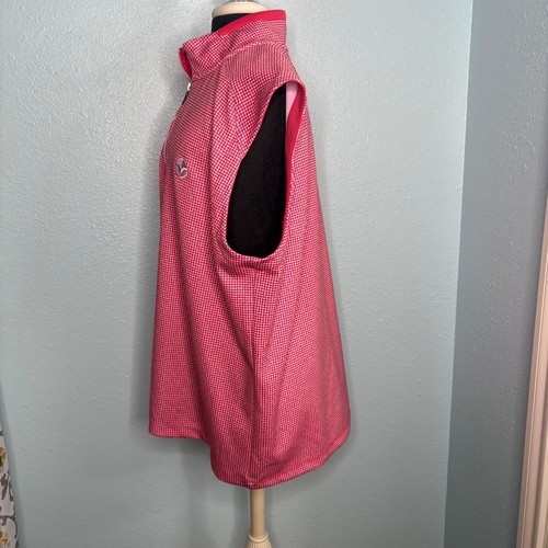 Fairway and Greene Tank Weste Shirt Herren XXL rosa weiß kariert Quarter Zip - Bild 2 von 10