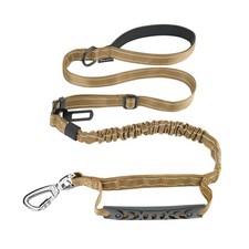 Tactical Dog Leash Heavy Duty, 4-6FT Shock Absorbing Bungee Dog Lea... Fast Ship