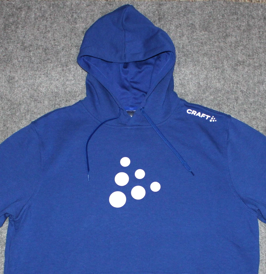 nwt CRAFT 运动服 CORE ZONE HOODIE 89 美元跑步滑雪皇家蓝色 XL 码连帽衫 — 第 2/4 张图片