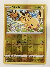 Pikachu 049/195 LP/NM Reverse Holo Silver Tempest Pokemon Card mouse foil 49/195