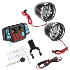 Motorcycle Speakers - Audio Sound System with Amplifier, BT MP3 Player, USB ...