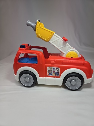 Camión de bomberos Fisher Price Little People Lift N’ Lower 2014 sonido y luces trabajo - Imagen 5 de 11