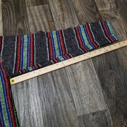 Earthbound Trading Company Baja Hoodie Drug Rug Unisex Adult Medium Black Blue - Picture 7 of 12