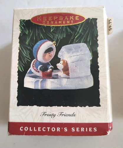 Hallmark Frosty Friends 1993 & 1994 Christmas Ornaments with Box Cute! - Picture 2 of 13