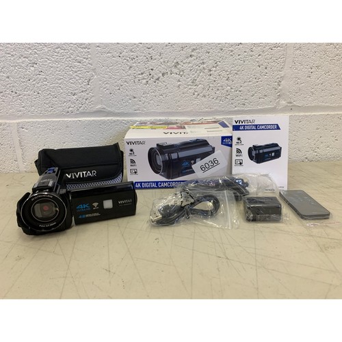Vivitar 4K Digital Camcorder - 16x Zoom , WIFI, Touch Screen - Black