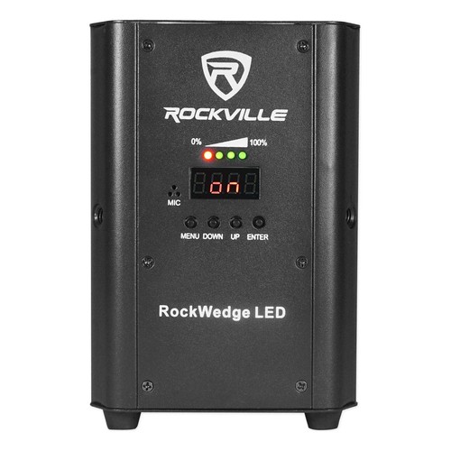 (12) Rockville RockWedge LED Battery Powered Par Lights+Wireless DMX Controller - Picture 6 of 12