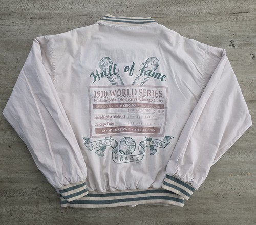 Vintage 90s Mirage Philadelphia Athletics Throwback Bomber Jacket Sz M Phillies - Picture 16 of 21