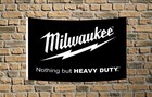 Milwaukee Power Tools Black Flag 3x5 FT Car Best Banner for Garage Man Cave Wall