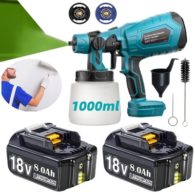 #ad Cordless High Pressure Spray Gun 1L Airless Paint Sprayer 18V For Makita Battery $18.99