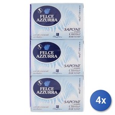 4x Felce Azzurra Saponetta 100 Grammi 3 Pezzi Classico