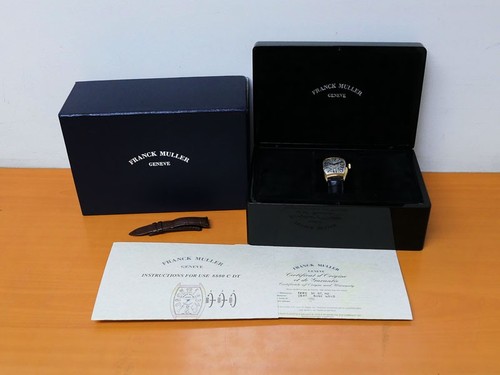 Franck Muller Cintree Curvex 8880 SC DT HO Shadow 18k Gold 39 x 55 $26,000 - Picture 2 of 17