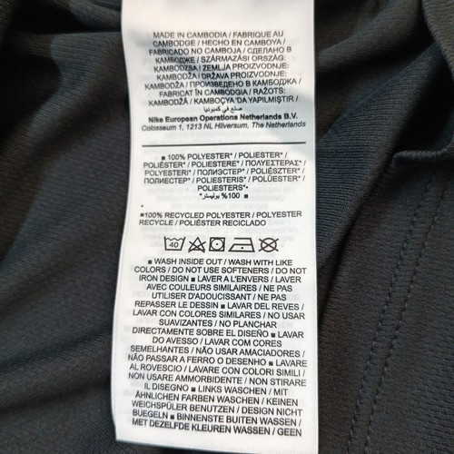 Pack de 10 Nike Dri-Fit Hombres Pequeñas (S) Fitness Gimnasio Fútbol 10x Camiseta Negra - Imagen 9 de 11