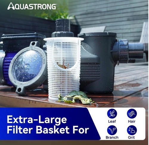 Bomba piscina Aquastrong 1.5 hp 115v alto flujo doble velocidad modelo PSP150AD caja abierta - Imagen 6 de 8